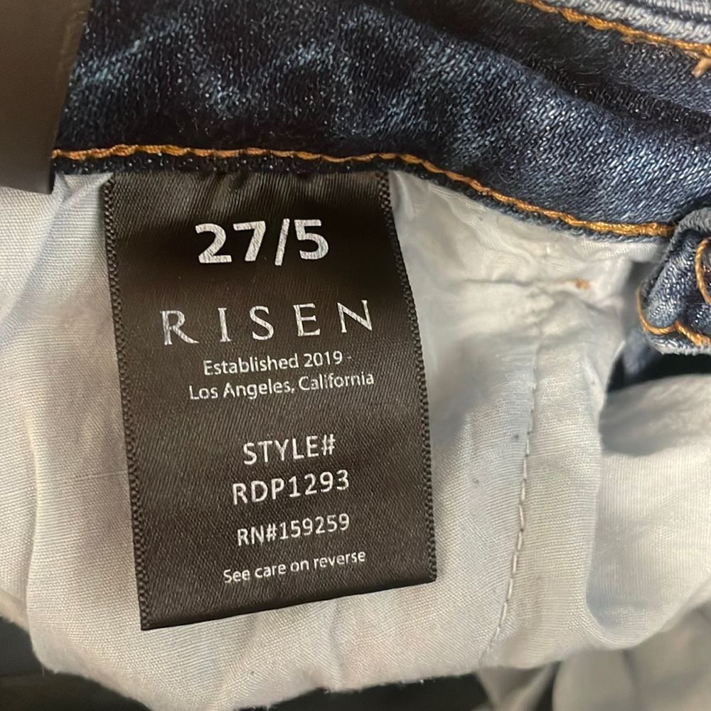 Risen distressed skinny jeans